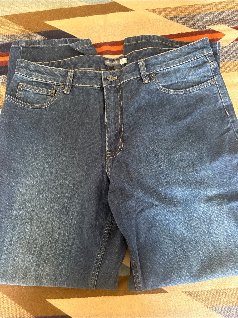 Van Heusen Men’s Relaxed Jeans - Blue